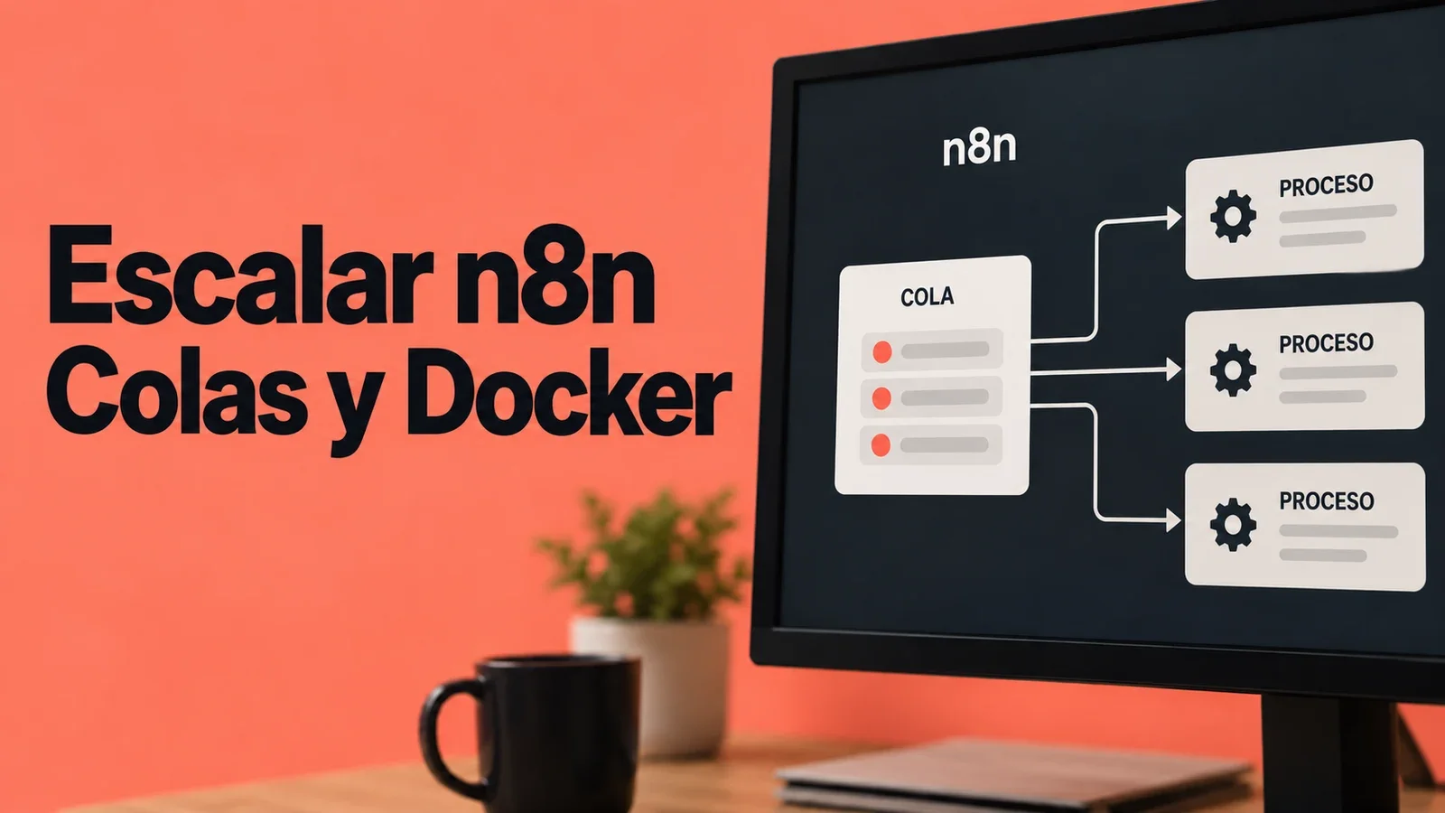 Portada de «Escalar n8n: modo de colas, workers y task runners»