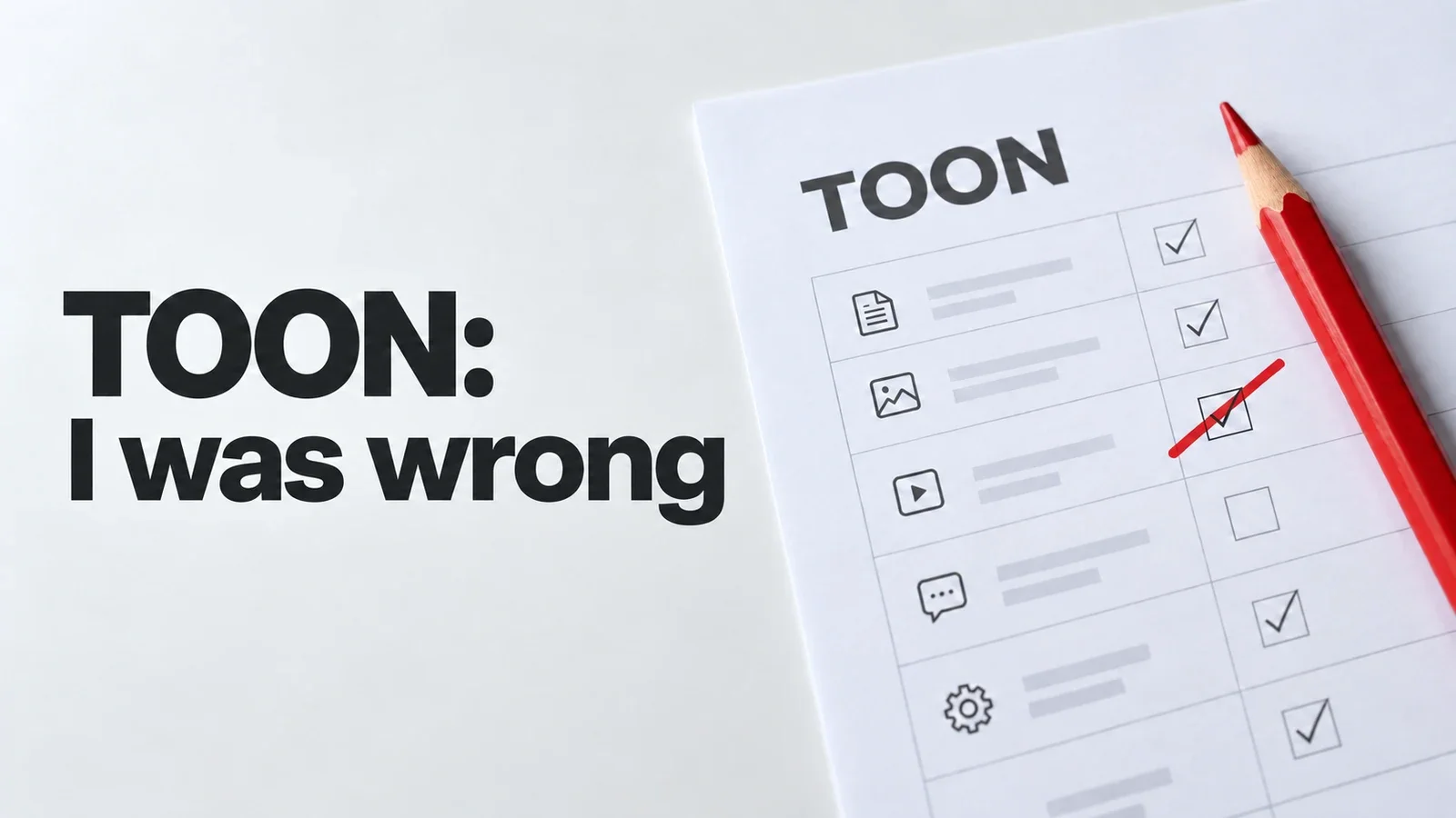 Cover image for I Made a Mistake About TOON (And Here's the Data That Proved Me Wrong)