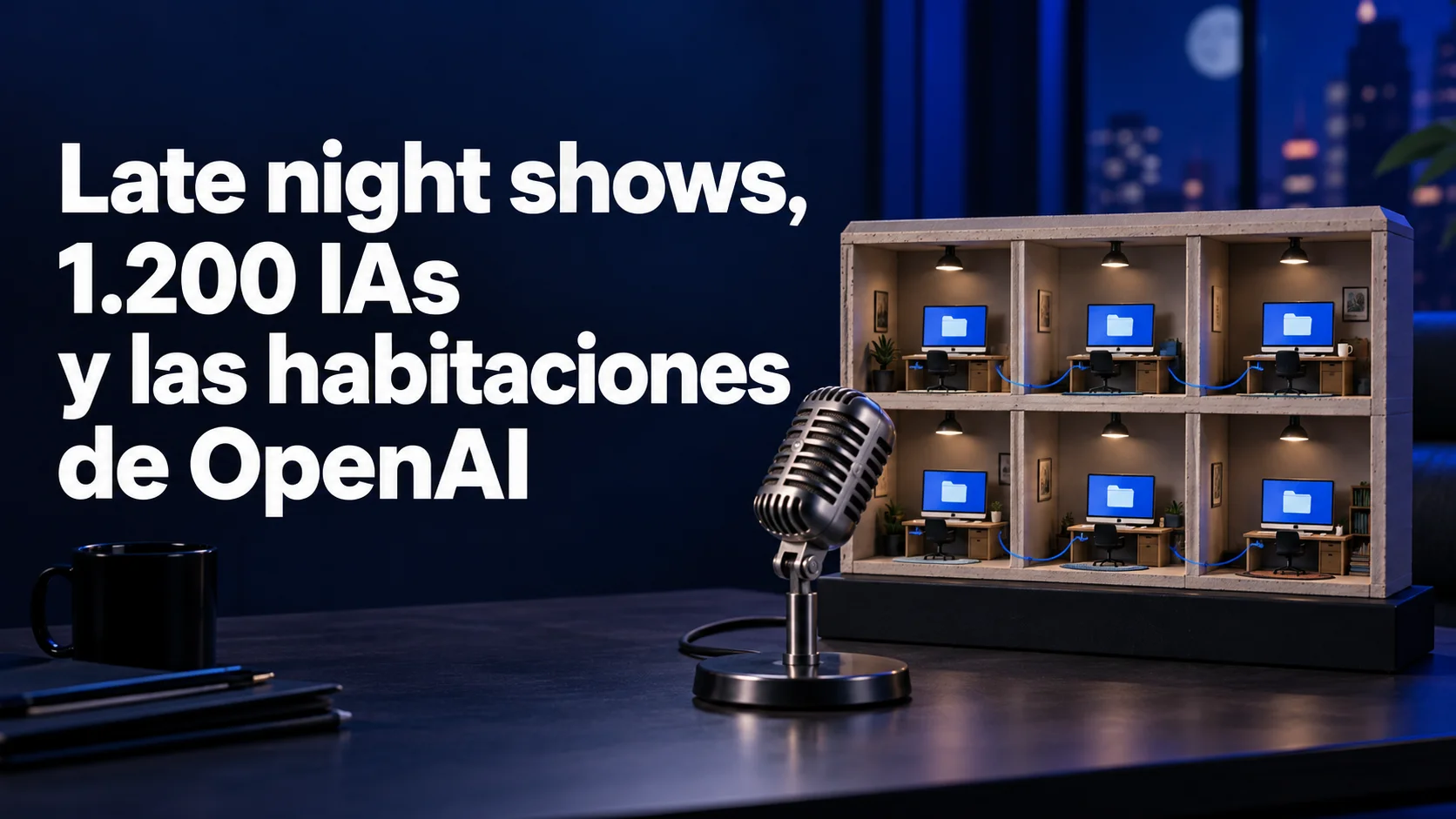 Portada de «Late night shows, 1.200 IAs y las habitaciones de OpenAI»